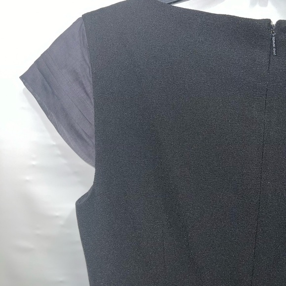 Tory Burch Dress Women’s Sz 8 Black Polyester Blend Sleeveless Zip Up - Picture 9 of 13